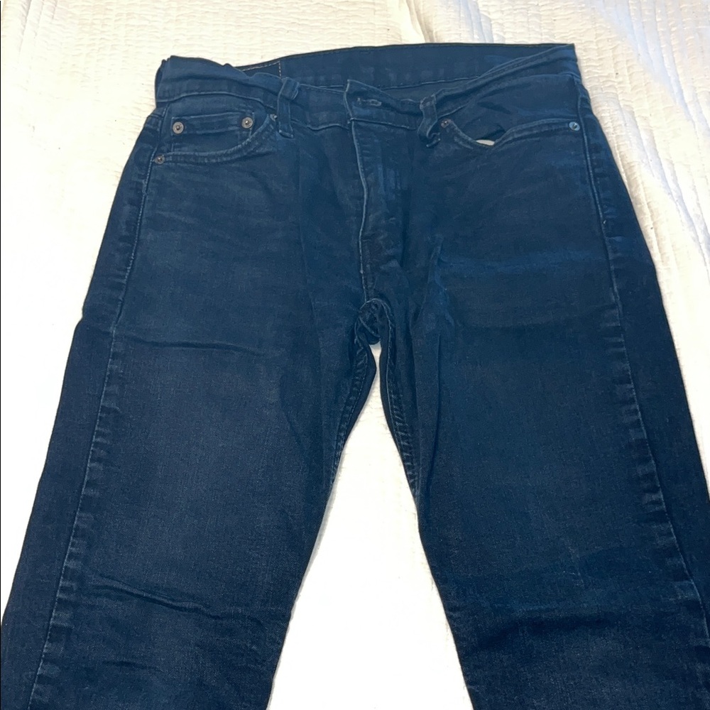 Signature by Levi Strauss Dark Blue Straight Jeans